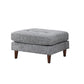 Ryle 104 Inch Sectional Sofa with Chaise and Ottoman 2 Pillows Gray Woven By Casagear Home BM316652