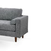 Ryle 104 Inch Sectional Sofa with Chaise and Ottoman 2 Pillows Light Gray By Casagear Home BM316653