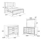 Lio 4pc Queen Bedroom Set with Nightstand Dresser LED Mirror White By Casagear Home BM316663