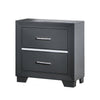 Abby 4pc King Canopy Bedroom Set with Dresser Mirror Nightstand Gray By Casagear Home BM316678