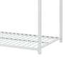 Ovi 78 Inch Twin Bunk Bed Mounted Ladder Ground Level Platform Bed White By Casagear Home BM316686