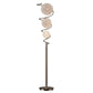 Lila 65 Inch Floor Lamp Slender Stem 3 Wire Wrapped Spheres Satin Nickel By Casagear Home BM316693