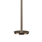 Lila 65 Inch Floor Lamp Slender Stem 3 Wire Wrapped Spheres Satin Nickel By Casagear Home BM316693