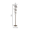 Lila 65 Inch Floor Lamp Slender Stem 3 Wire Wrapped Spheres Satin Nickel By Casagear Home BM316693