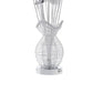 Bella 36 Inch Vase Accent Table Lamp Filament Flowers LED Light Chrome By Casagear Home BM316697