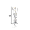 Bella 36 Inch Vase Accent Table Lamp Filament Flowers LED Light Chrome By Casagear Home BM316697