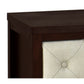 Moni 24 Inch Nightstand 2 Drawers Beige Cherry Espresso Brown Wood Frame By Casagear Home BM316715