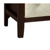 Moni 24 Inch Nightstand 2 Drawers Beige Cherry Espresso Brown Wood Frame By Casagear Home BM316715