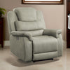 Shelly 41 Inch Power Recliner Chair Gray Microfiber USB Port Solid Wood By Casagear Home BM316737