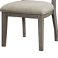 Trea 23 Inch Side Dining Chair Ladder Back Gray Beige Cushioned Seat By Casagear Home BM316759