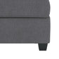 Aston 33 Inch Ottoman Dark Gray Microfiber Interior Storage Solid Wood By Casagear Home BM316767