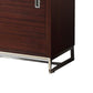 Rene 54 Inch Sideboard Buffet 2 Drawers 2 Cabinets Sliding Doors Brown By Casagear Home BM316800