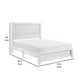 Eby California King Bed Rustic Farmhouse Style White Finish Wood Veneer By Casagear Home BM316817