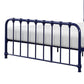 Ethan Full Size Metal Bed Blue Spindle Design Heavy Duty Slat Support By Casagear Home BM316823