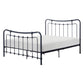 Engel Full Size Bed Metal Spindle Frame in Gray Finish Traditional Style By Casagear Home BM316829