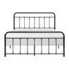 Ryan Full Size Metal Bed Platform Foundation Black Curved Spindle Frame By Casagear Home BM316838