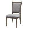 Koa 26 Inch Set of 2 Side Dining Chairs Gray Polyester Driftwood Brown By Casagear Home BM316868