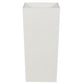 Zeny 32 Inch Tall Planter Vase with Hidden Insert Tapered Barrel White By Casagear Home BM316915