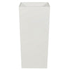 Zeny 32 Inch Tall Planter Vase with Hidden Insert Tapered Barrel White By Casagear Home BM316915