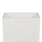 Zeny 32 Inch Tall Planter Vase with Hidden Insert Tapered Barrel White By Casagear Home BM316915