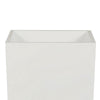 Zeny 32 Inch Tall Planter Vase with Hidden Insert Tapered Barrel White By Casagear Home BM316915