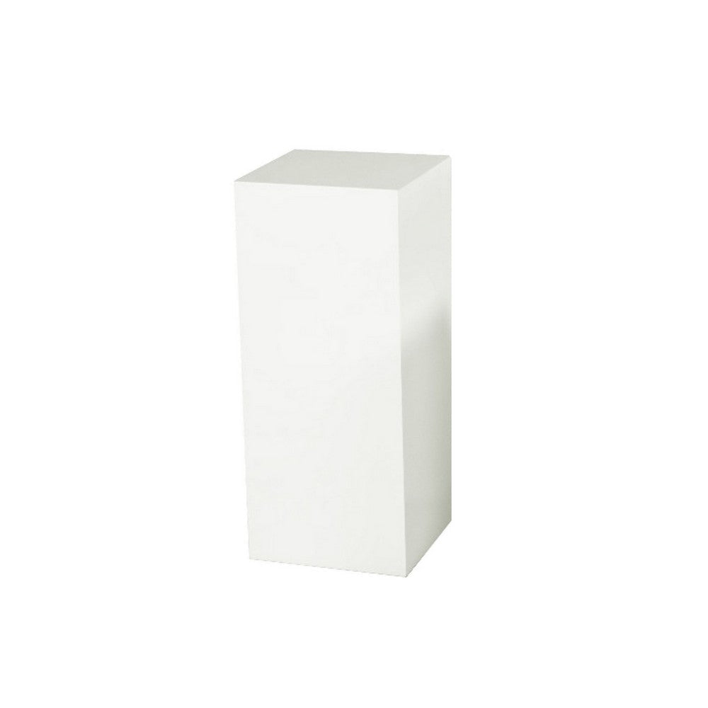 Meta Set of 3 Display Pedestal Plant Stands Sleek Modern White Finish By Casagear Home BM316993