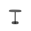 Liki 28 Inch Bistro Dining Table, Round Top and Base, Modern Black Metal By Casagear Home