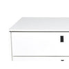 Ida 60 Inch TV Entertainment Console Drawer Pull Down Door White Lacquer By Casagear Home BM317018