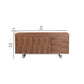 Taho 63 Inch Sideboard Buffet Server Cabinet 1 Double Door Cabinet Brown By Casagear Home BM317029