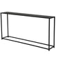 Eme 56 Inch Console Sofa Table, Rectangular Top, Modern Black Metal Frame By Casagear Home