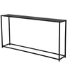 Eme 56 Inch Console Sofa Table, Rectangular Top, Modern Black Metal Frame By Casagear Home