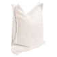 22 Inch Set of 2 Accent Throw Pillow Textured Polyester Cream White By Casagear Home BM317157