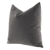 Kodi 26 Inch Set of 2 Accent Throw Pillows Down Fill Dark Gray Velvet By Casagear Home BM317158