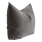 Kodi 34 Inch Set of 2 Accent Dutch Pillows Down Fill Dark Gray Velvet By Casagear Home BM317159