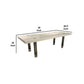 Cid Joe 95 Inch Dining Table Rectangular Metal High Gloss White Finish By Casagear Home BM317225