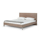 Noe Billy Queen Size Platform Bed Panel Headboard Brown Oak Steel Metal By Casagear Home BM317233