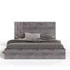 Noe Zid Queen Size Platform Bed Panel Headboard Elm Gray Finish Modern By Casagear Home BM317255