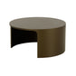 Cid Cody Coffee Table 32 Inch Round Top Open Base Olive Brown Finish By Casagear Home BM317261