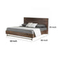 Cabi King Platform Bed Solid Oil Rubbed Aged Oak Rustic Brown Finish By Casagear Home BM317271