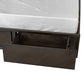 Cid Vein Queen Size Platform Bed Panel Headboard 2 Drawers Brown Acacia By Casagear Home BM317312