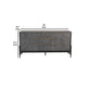 Cid Rue 59 Inch Buffet Sideboard 2 Cabinets 3 Drawers Black Brown Gold By Casagear Home BM317319