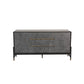 Cid Rue 59 Inch Buffet Sideboard, 2 Cabinets, 3 Drawers, Black, Brown, Gold By Casagear Home