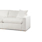 Dexy 119 Inch 4pc L Shape Modular Sectional Sofa Ivory Teddy Fabric By Casagear Home BM317396