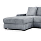 Lsy 3pc Oversize Sectional Sofa Reversible Chaise Gray Jumbo Corduroy By Casagear Home BM317408