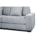 Lsy 3pc Oversize Sectional Sofa Reversible Chaise Gray Jumbo Corduroy By Casagear Home BM317408