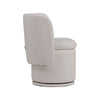 Reno Nori 26 Inch Swivel Dining Chair Off White Fabric Wingback Wood By Casagear Home BM317430