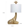 25 Inch Table Lamp Jungle African Giraffe Statuette Gold Metal Base By Casagear Home BM317471