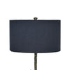 31 Inch Modern Table Lamp Black Drum Shade Unique Gilt Base Bronze Metal By Casagear Home BM317472