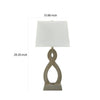 29 Inch Table Lamp Set of 2 Gold Sculptural Solid Base Empire Hardback By Casagear Home BM317497