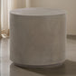 20 Inch Side End Table Fiber Reinforced Gray Concrete Modern Round By Casagear Home BM317503